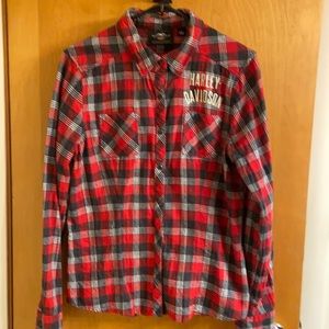 NWOT Ladies Harley Davidson Flannel.